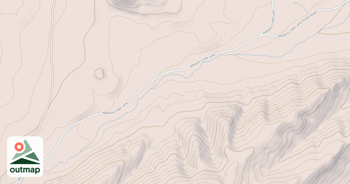 Map of Desert Trail  (Unmarked)