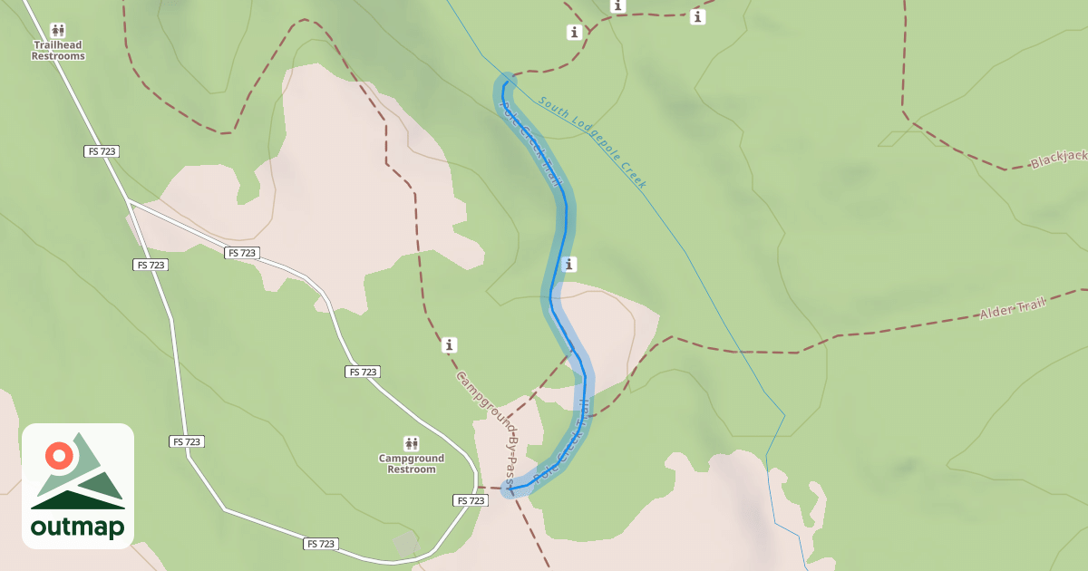 Map of Pole Creek Trail