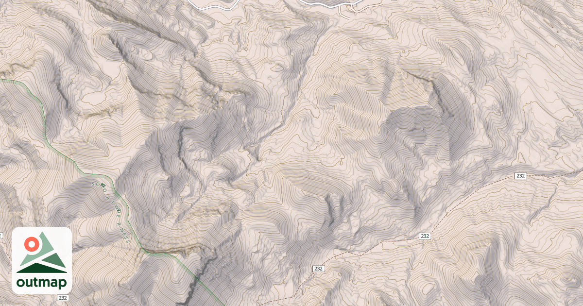 Map of CROWN MOUNTAIN