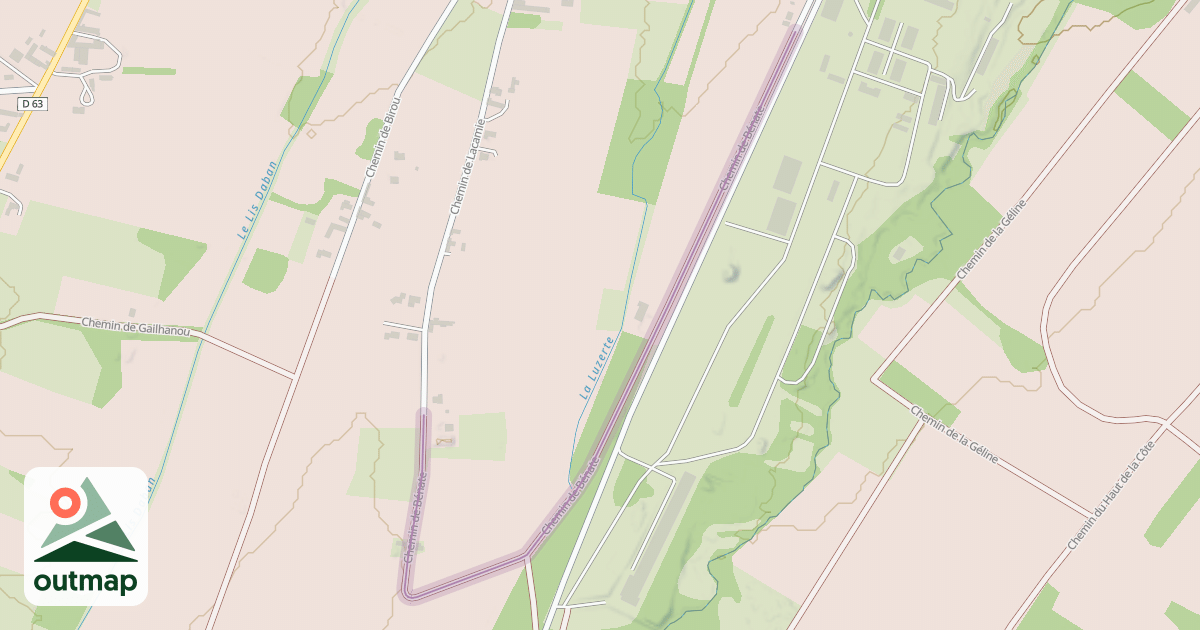 Map of Chemin de Bénate