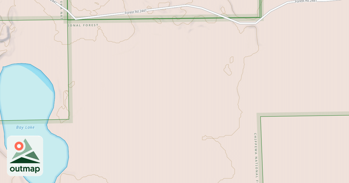 Map of DAHLBERG SPUR B