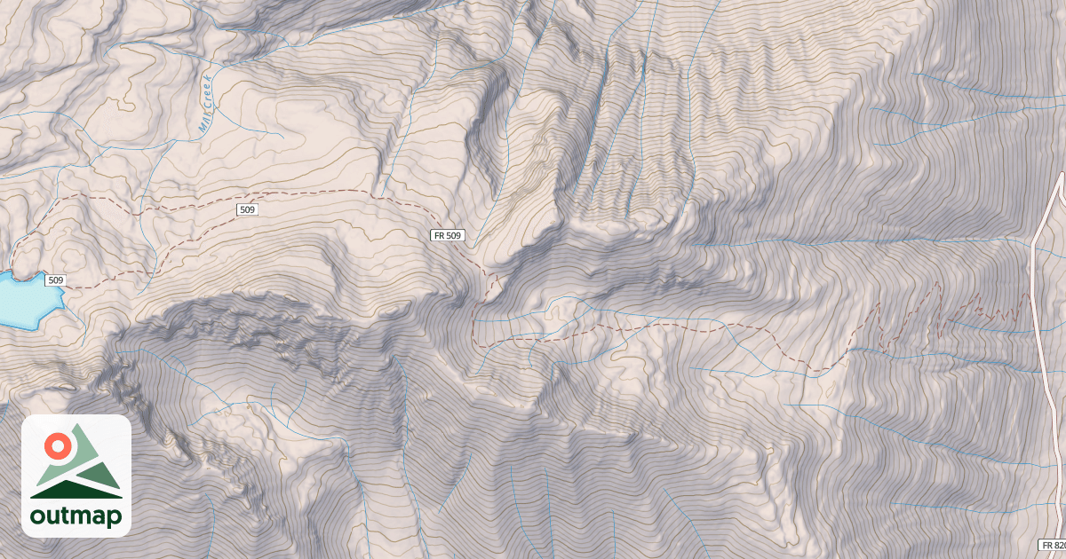 Map of Columbine Lake