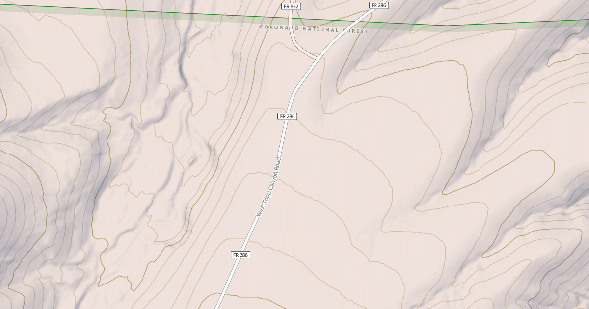 Map preview of TRIPP CANYON