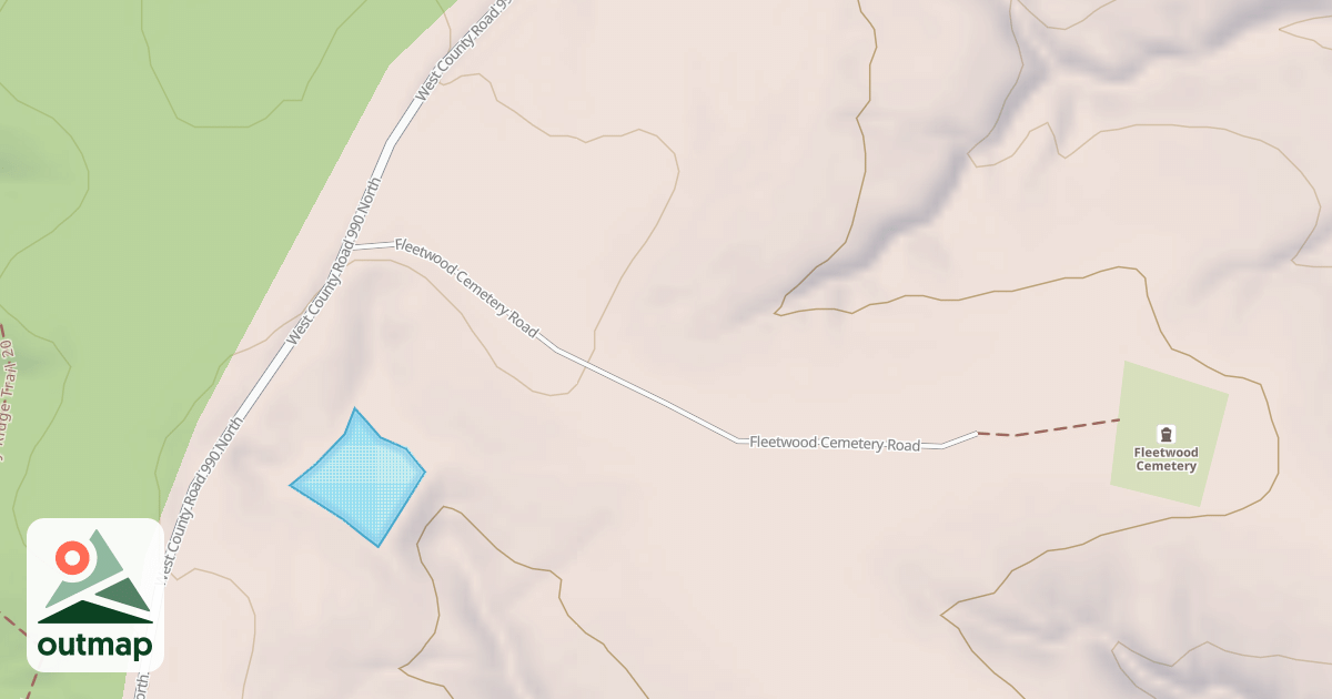 Map of FLEETWOOD CEMETERY ROAD