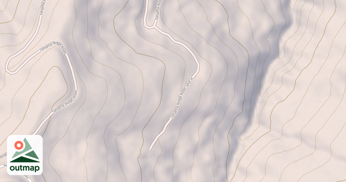 Map of TEHAMA RIDGE SPUR A