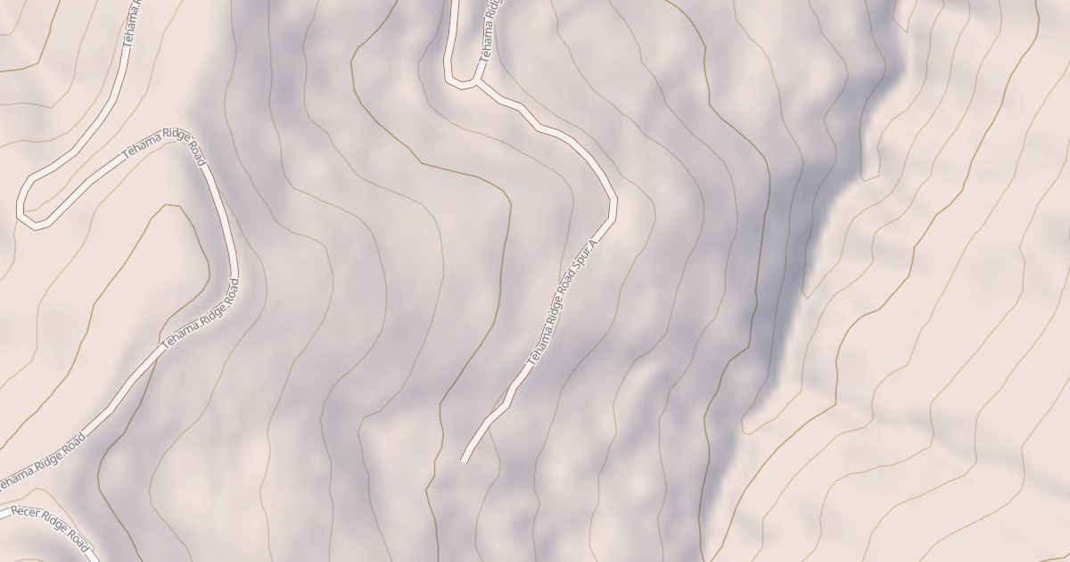 Map preview of TEHAMA RIDGE SPUR A
