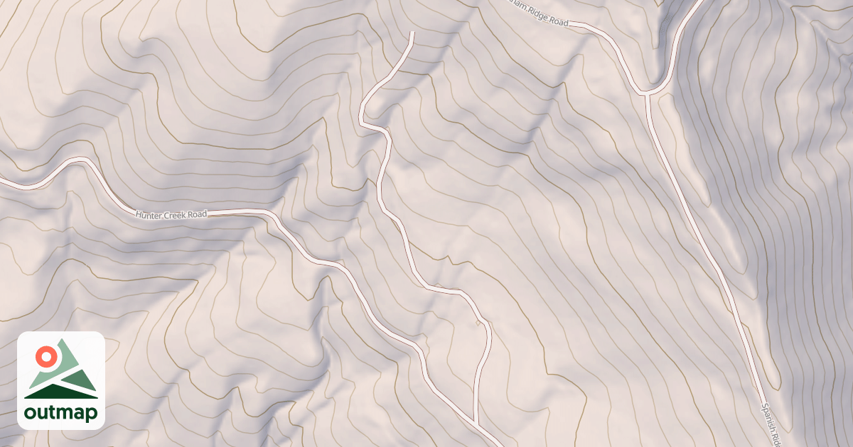 Map of HUNTER CREEK SPUR A
