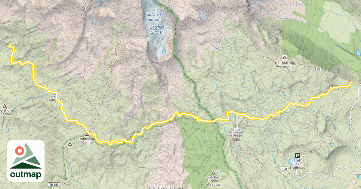 Map of Round The Mountain Trail