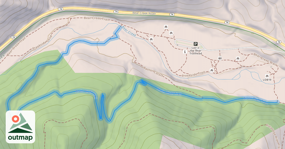 Map of Bruin Bluff Trail
