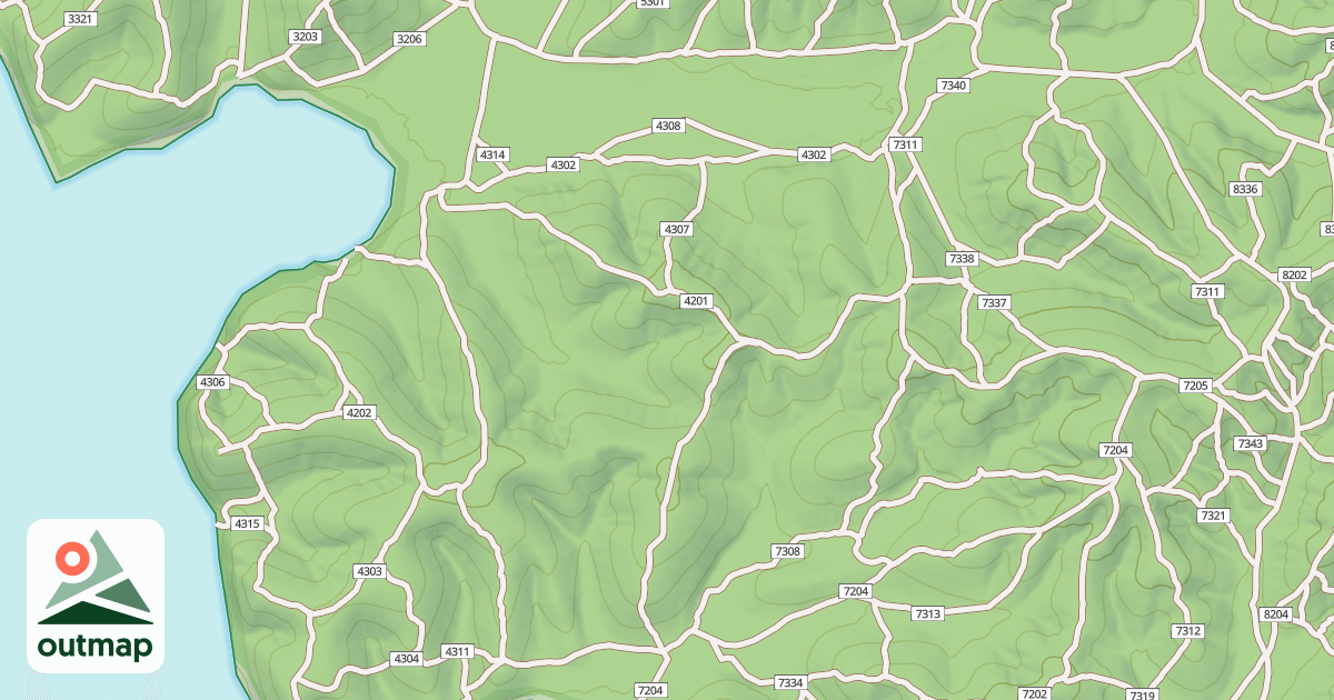 Map of USFS Motor Vehicle Use Map Trails 19874