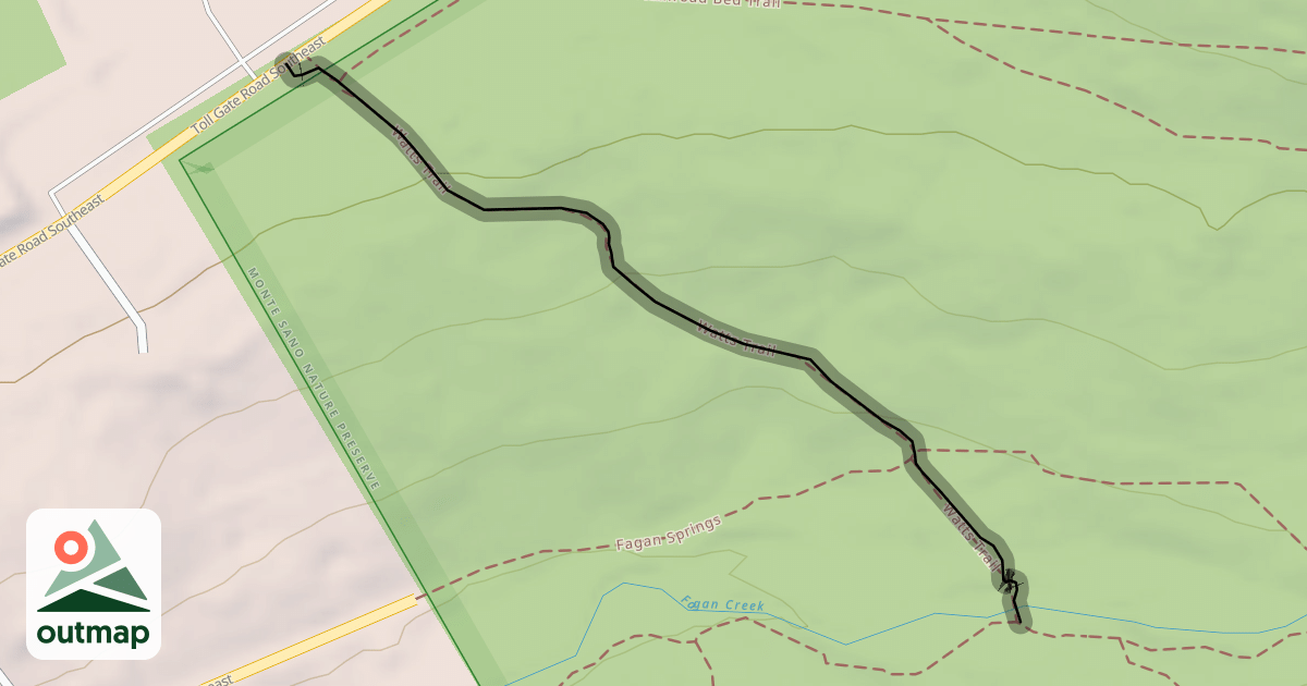 Map of Watts Trail