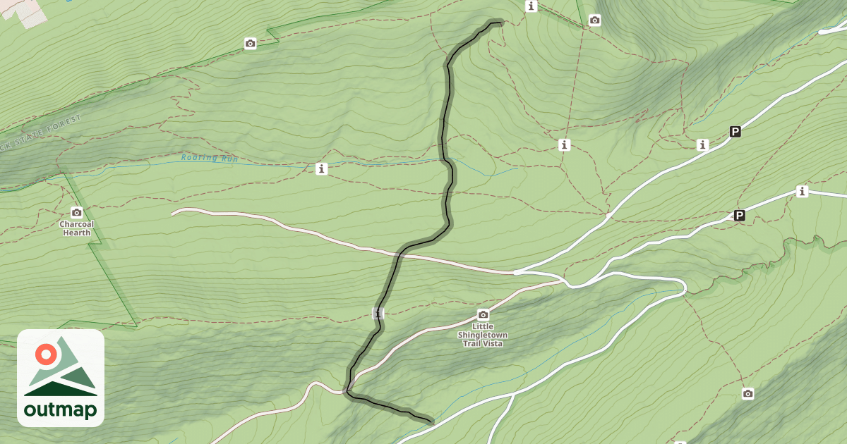 Map of Sand Spring Trail