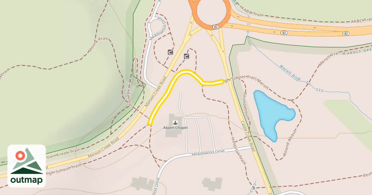 Map of High School Trail;Marolt