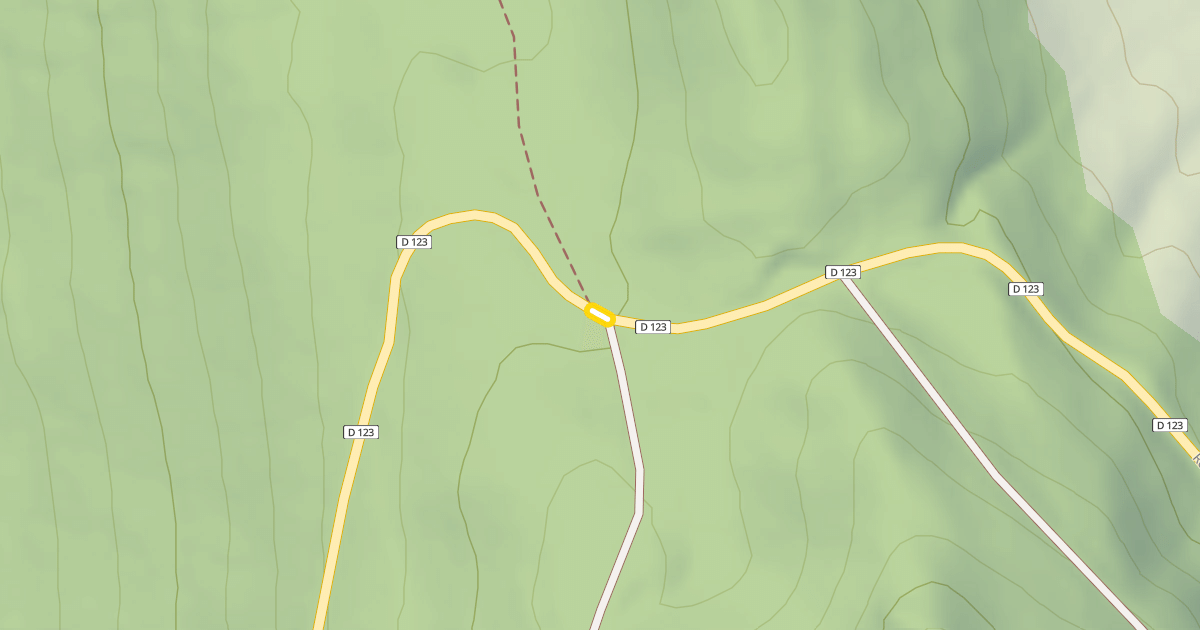 Map preview of Route du Col de la Biche