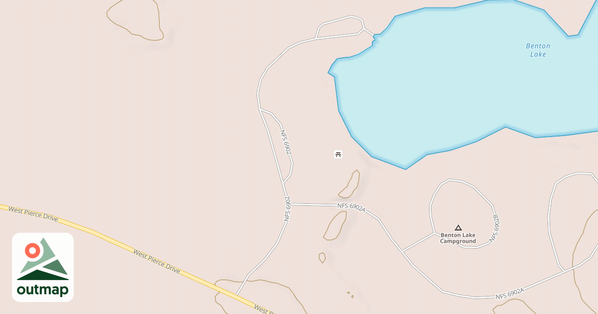 Map of BENTON LAKE