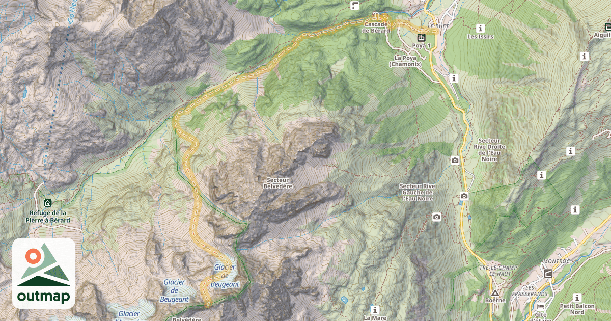 Map of Col de Beugeant — Le Buet