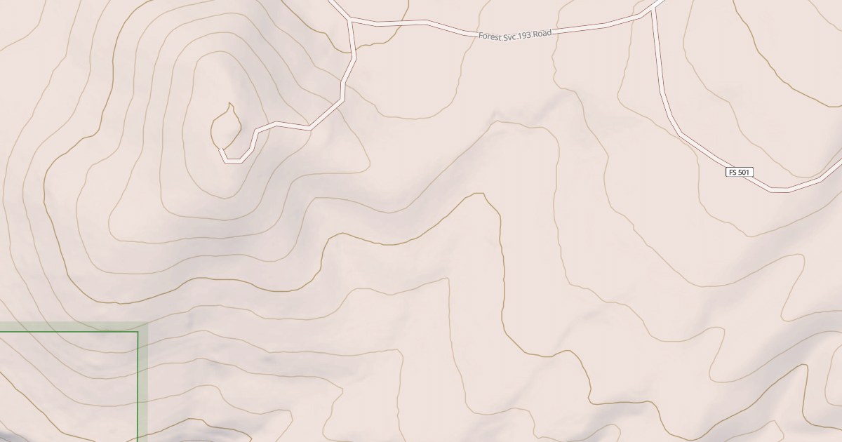 Map preview of USFS National Forest System Roads {D00A95DC-270E-480C-B37F-F2E29109EEA5}
