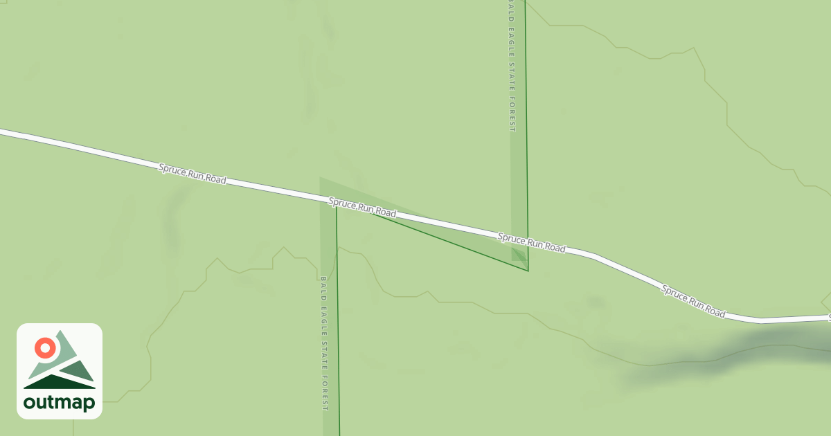 Map of Bald Eagle State Forest Snowmobile Trails