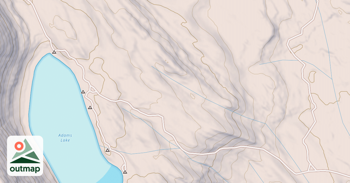 Map of ADAMS LAKE