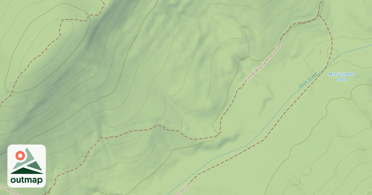 Map of Mccutcheon Cove Loop