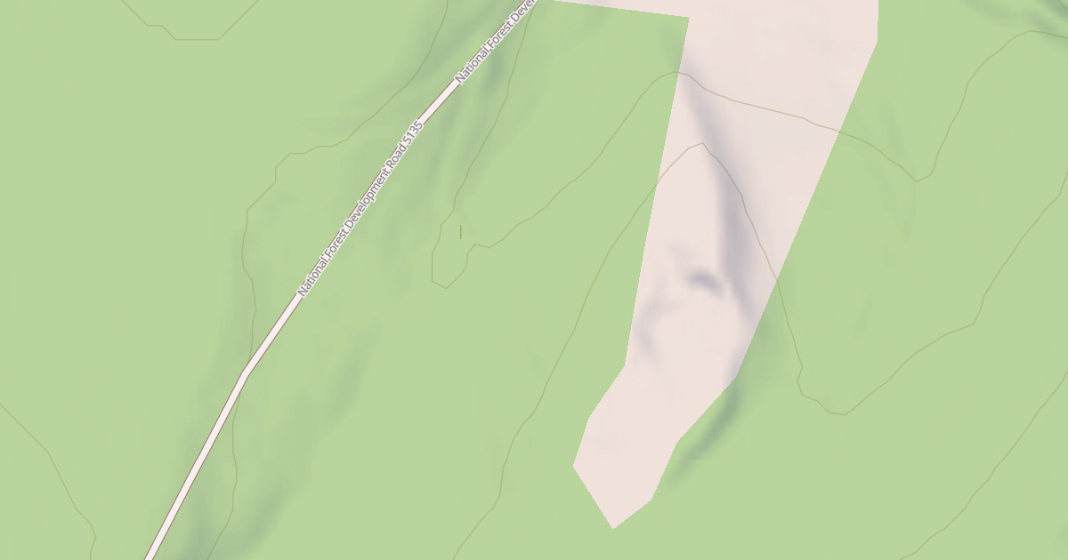 Map preview of USFS National Forest System Roads {2E33693D-054F-4608-AA9C-A119A7AC5E22}