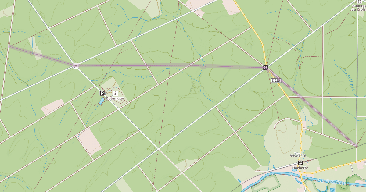 Map preview of Sentier d'Hecq à Hachette
