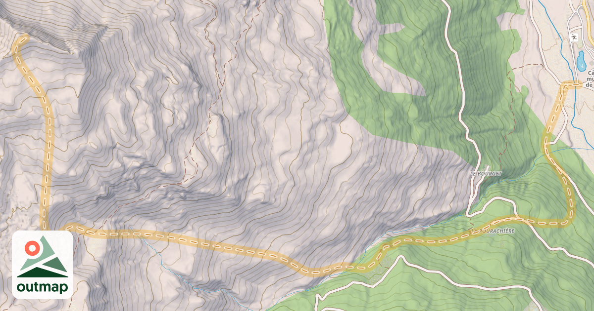Map of La Gardette — La Cure