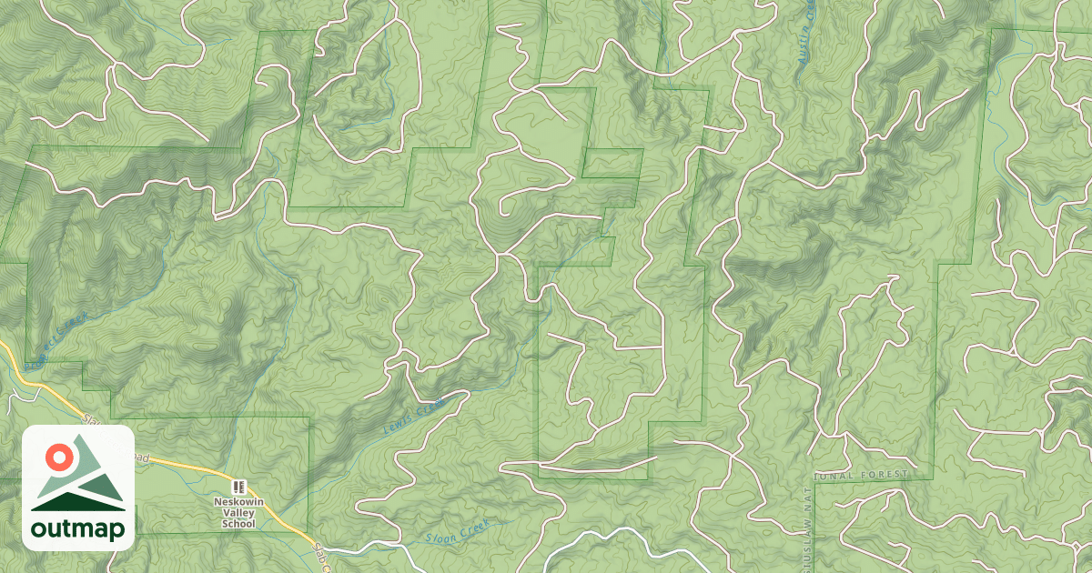 Map of LEWIS CREEK