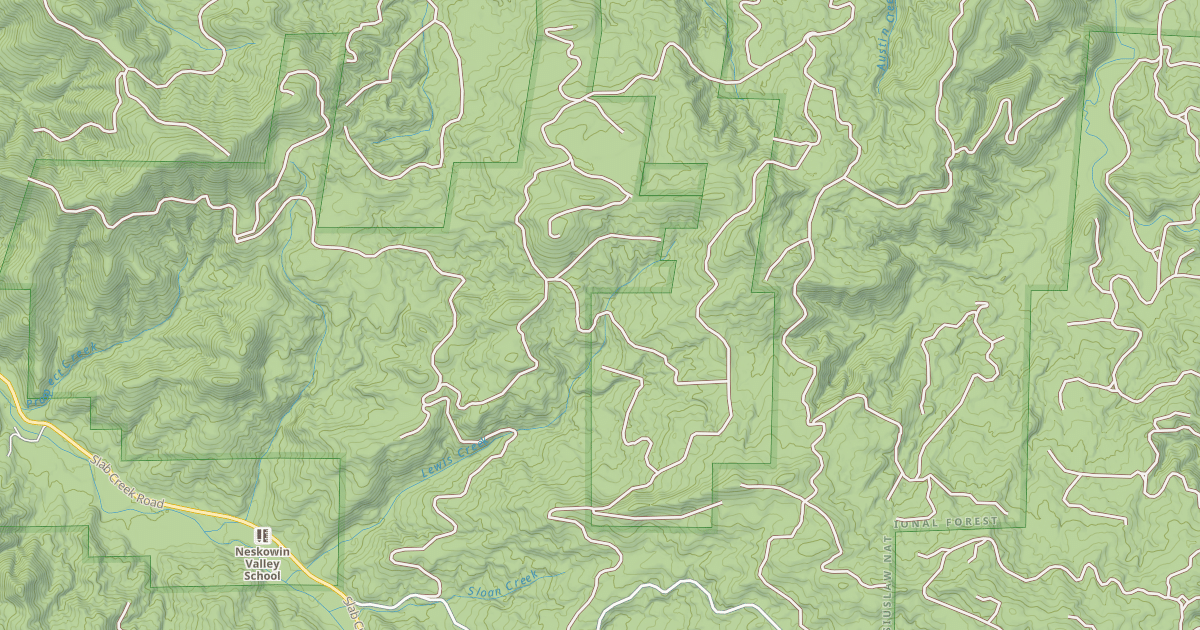 Map preview of LEWIS CREEK
