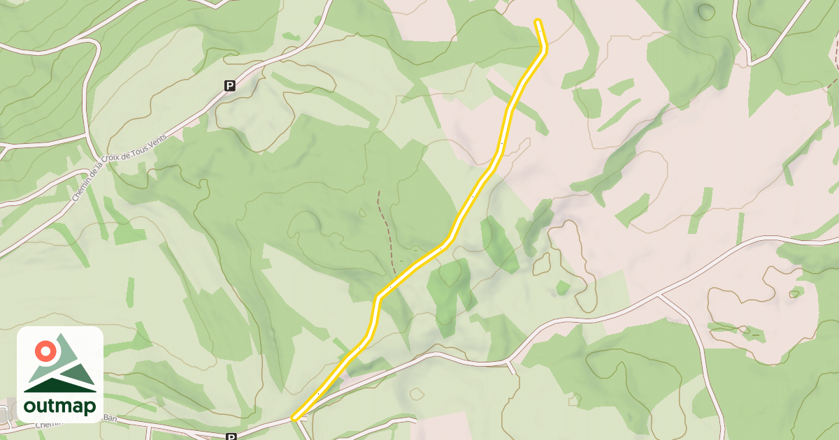 Map of Chemin des Charrières