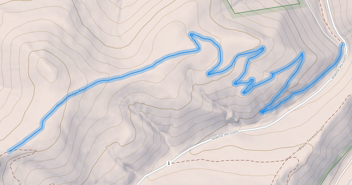 Map preview of Wakina Ridge Trail