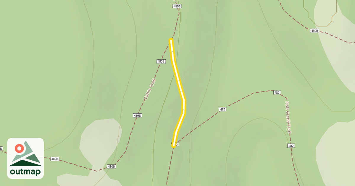 Map of Short Cut Trail