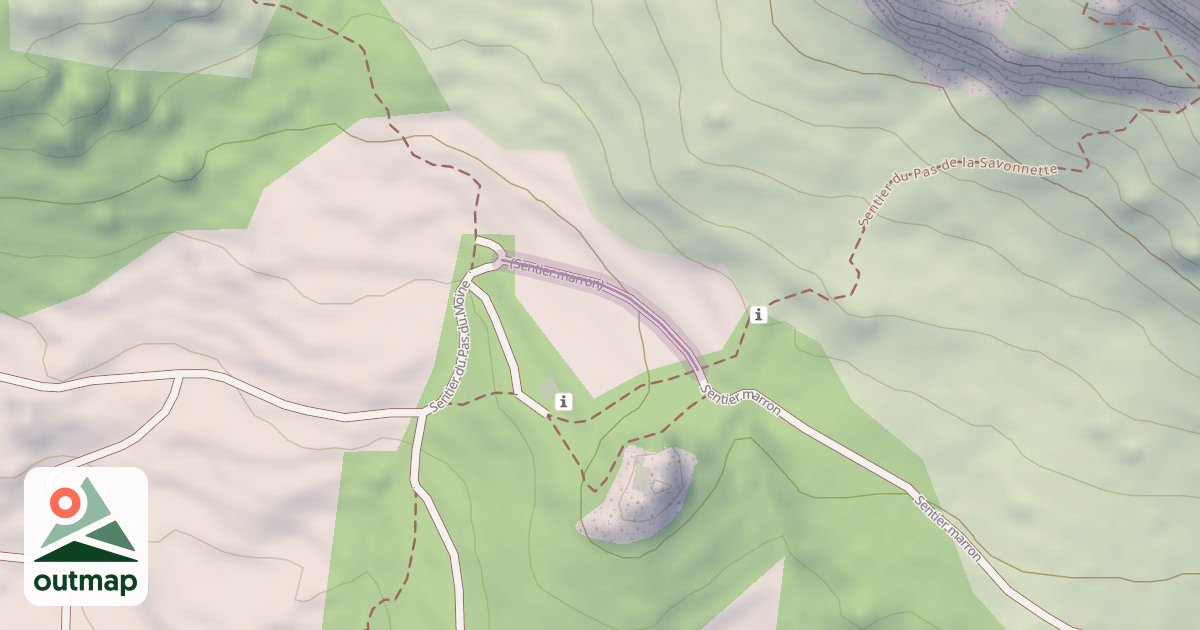 Map of (Sentier marron)