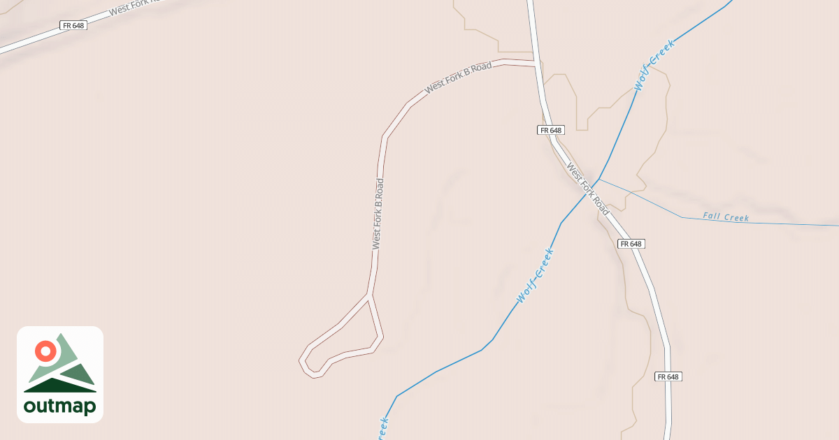 Map of WEST FORK B