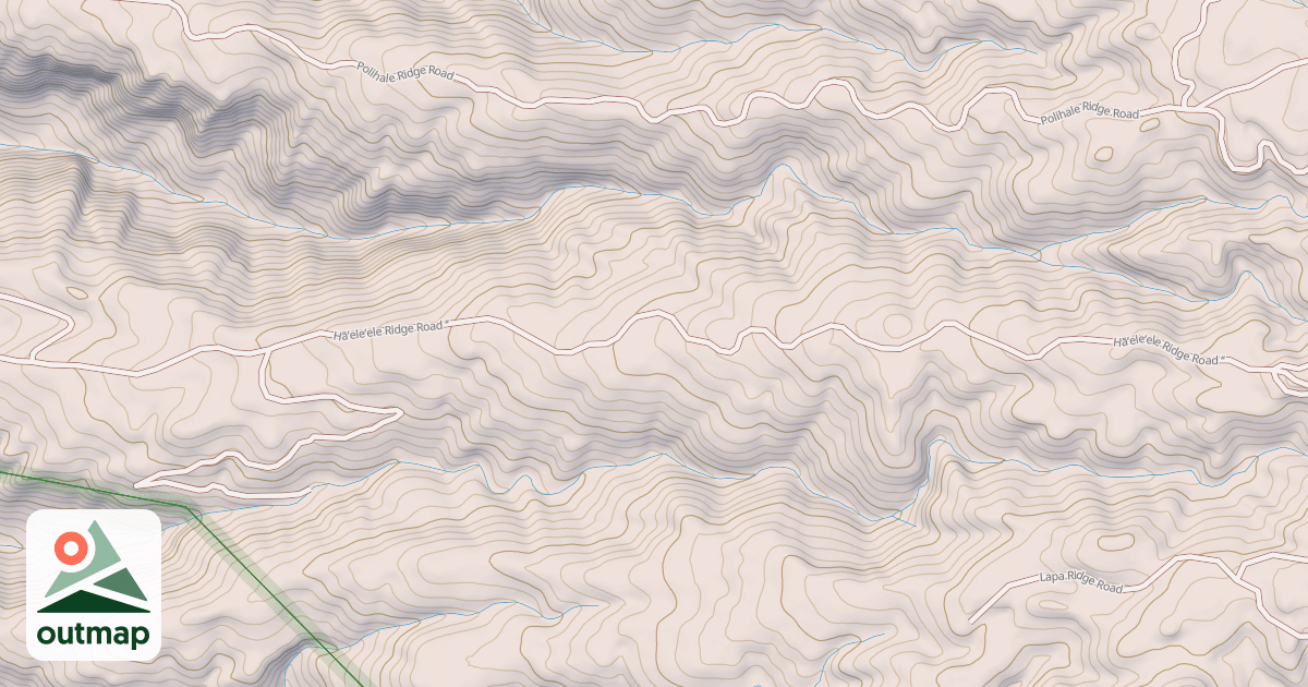 Map of Haeleele Ridge Road