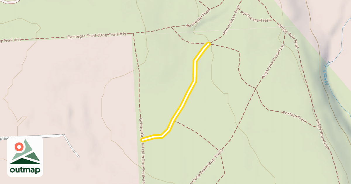 Map of Thorn Pass Trail (Dog Trail)