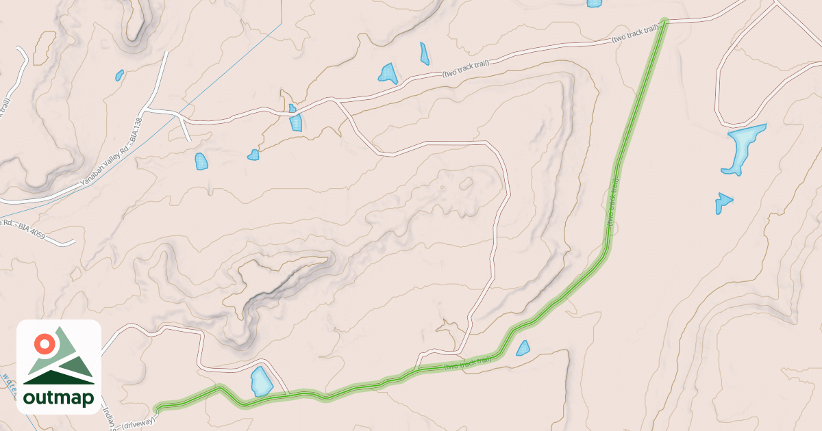 Map of (two track trail)