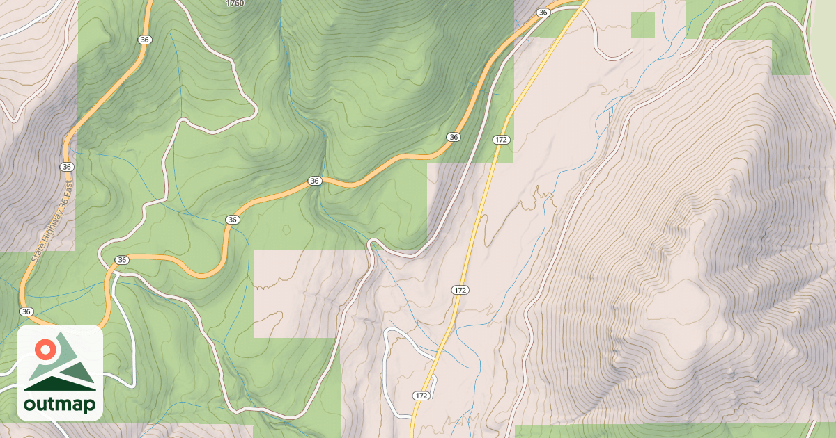 Map of LIT ROUND VALLEY LOOP