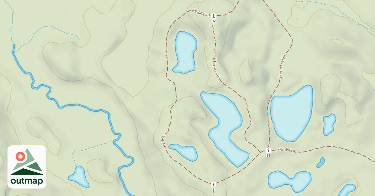 Map of Bald Mountain Rec. Area - Red Trail