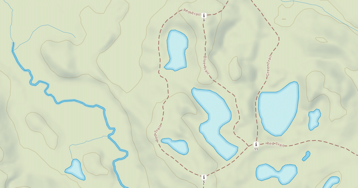 Map preview of Bald Mountain Rec. Area - Red Trail
