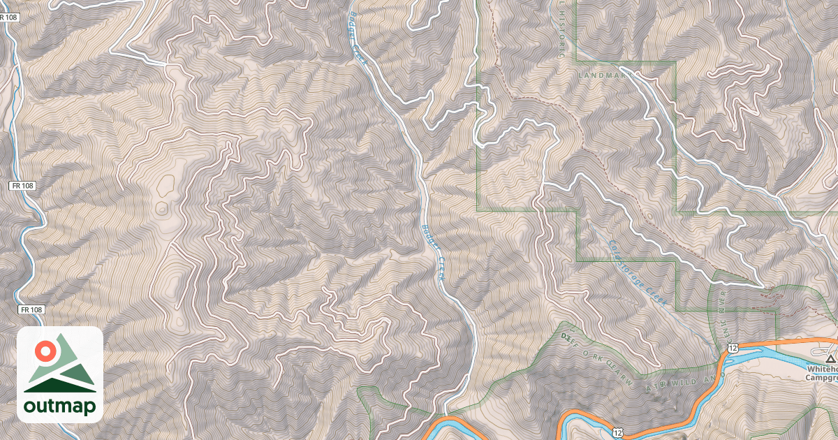 Map of BADGER WENDOVER