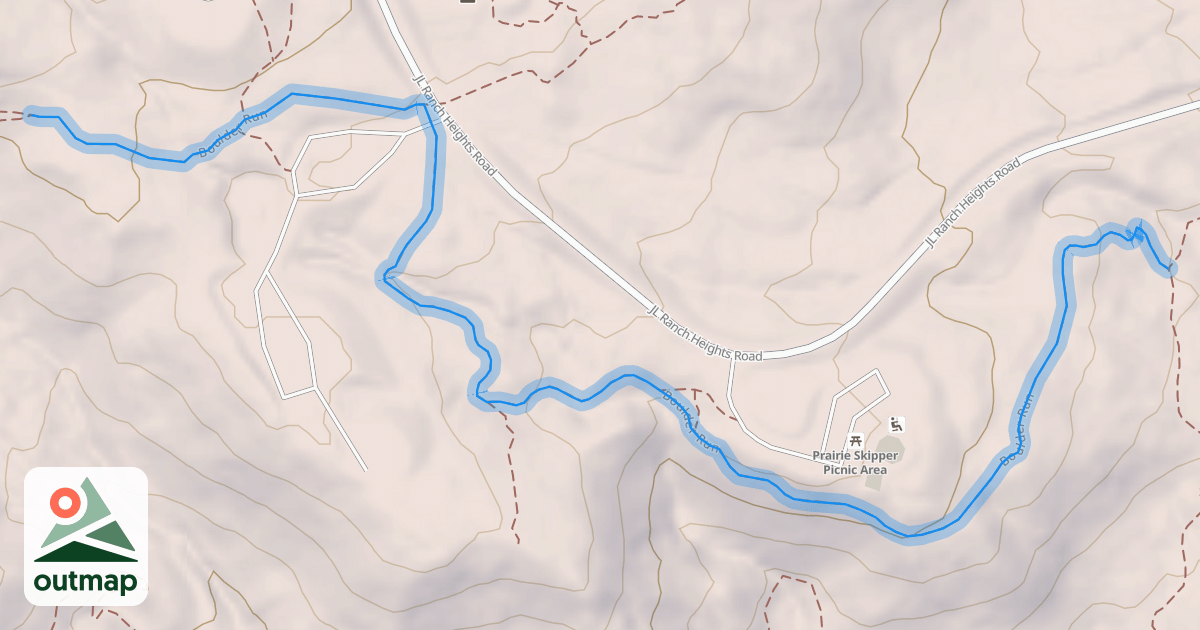 Map of Boulder Run