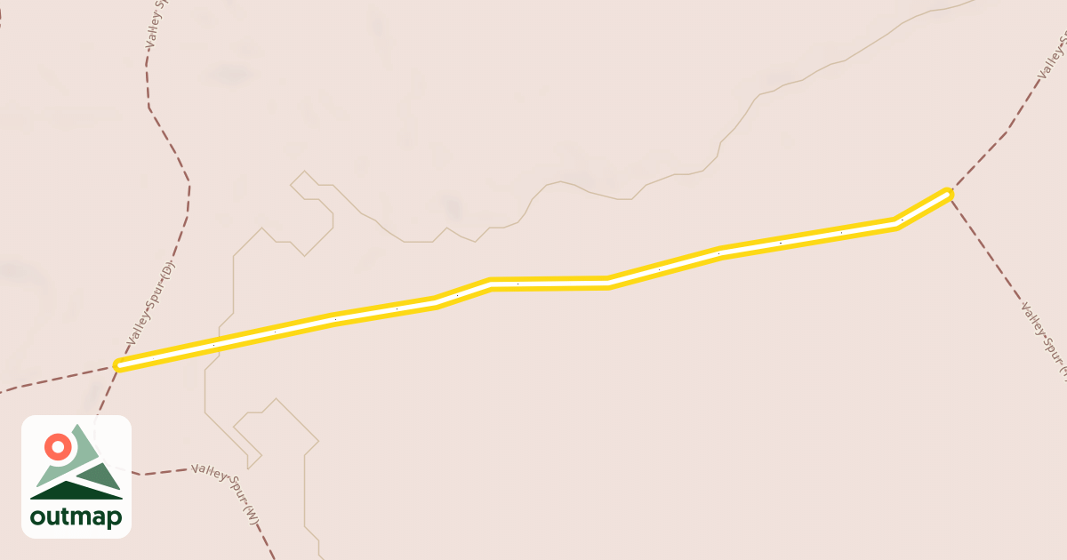 Map of Valley Spur Bike Route 4 (Y)