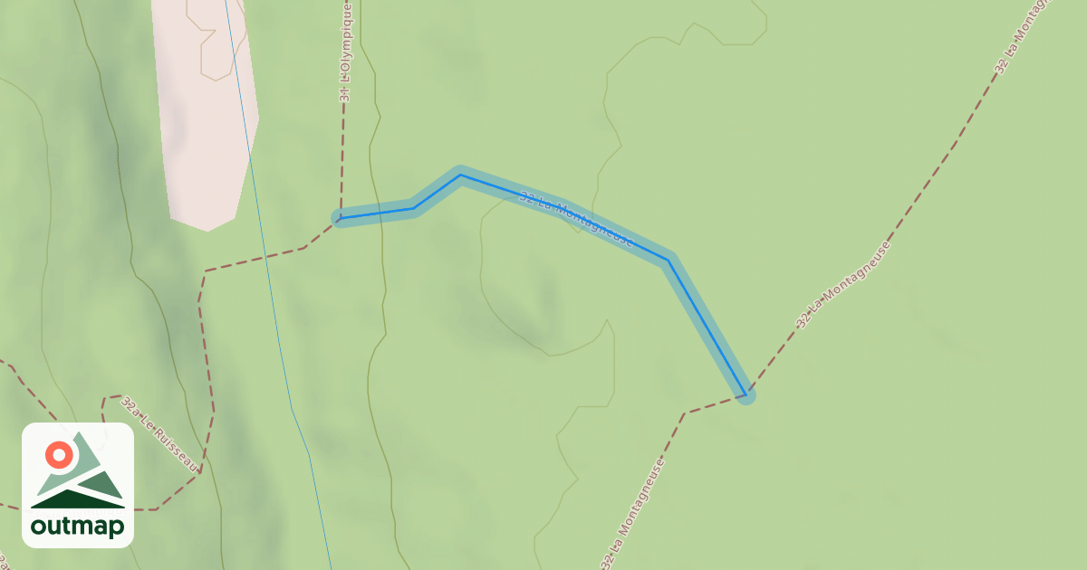 Map of 32 La Montagneuse