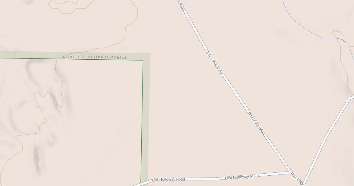 Map preview of USFS National Forest System Roads {16FBB708-D1A3-4CDF-8DE1-FB4CDB99A5A1}