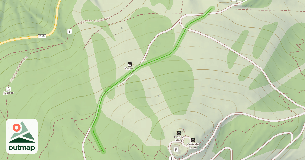 Map of Liaison Gentianes
