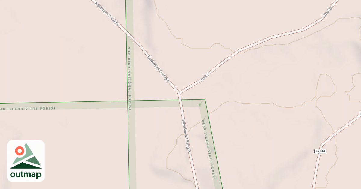 Map of Kawishiwi Triangle Crocket Lk