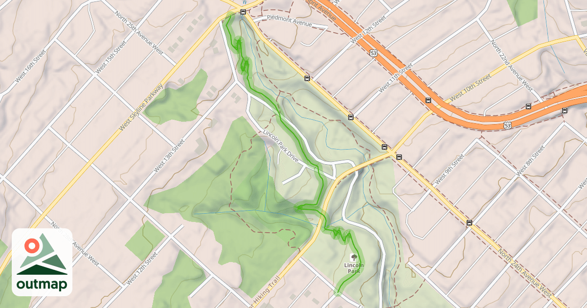 Map of Miller Trail