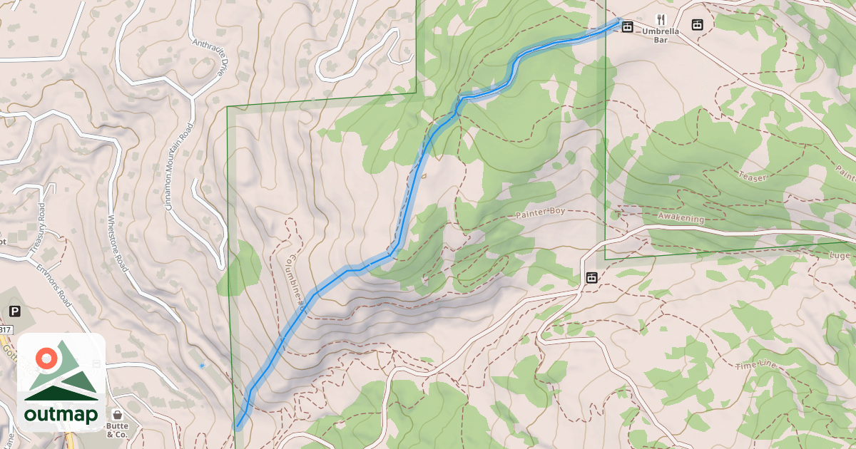 Map of Columbine Hill