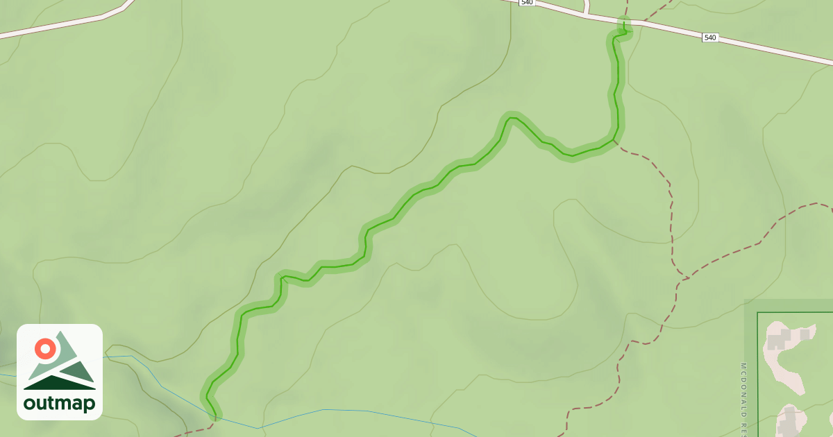 Map of Calloway Creek Trail